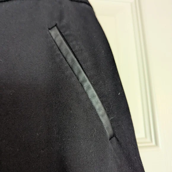 Black Straight Leg Pants with Sleek Design - Picture 2 of 5